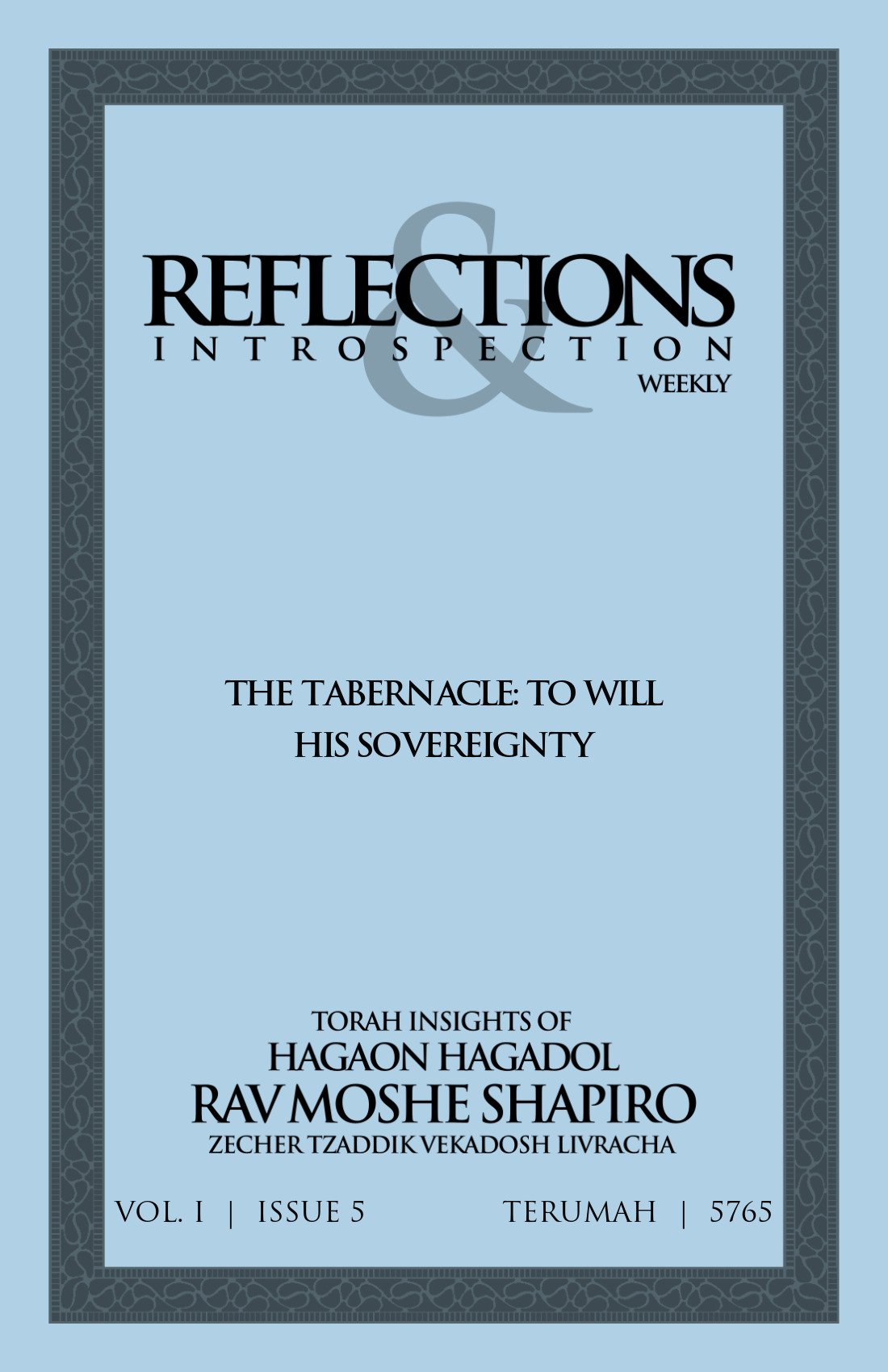 Cover of The Tabernacle: To Will His Sovereignty