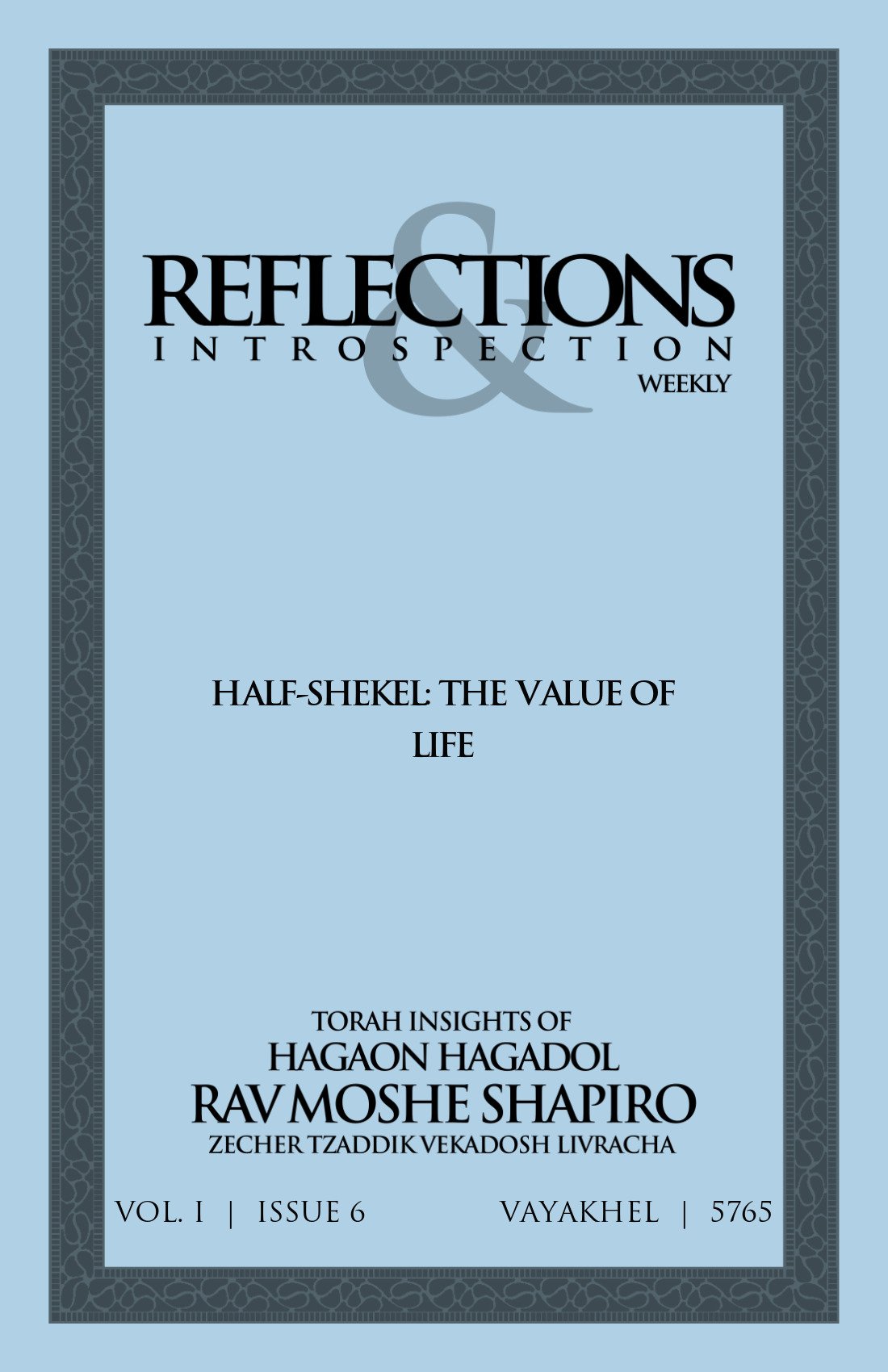 Cover of Half-Shekel: The Value of Life