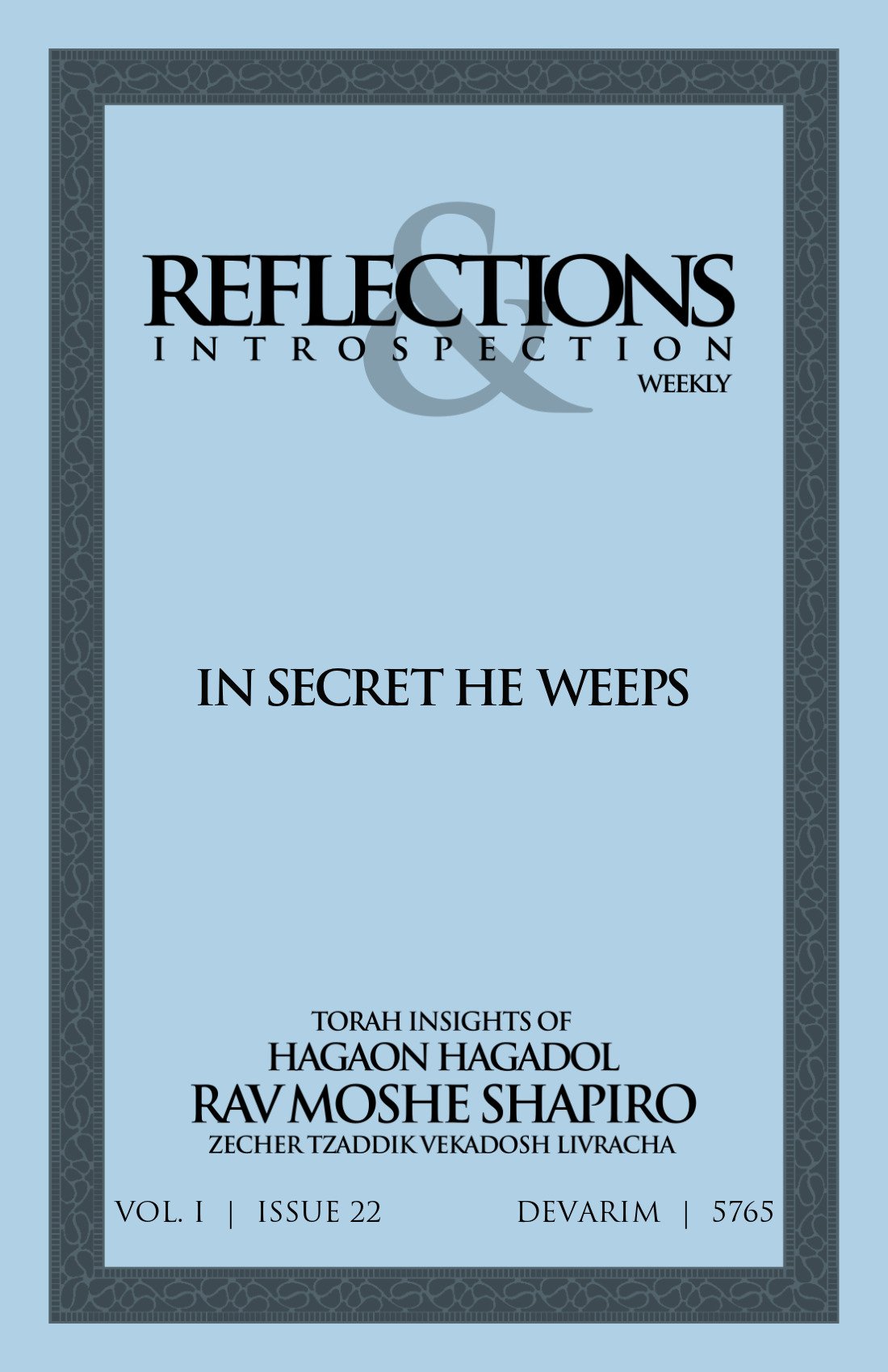 Cover of In Secret He Weeps