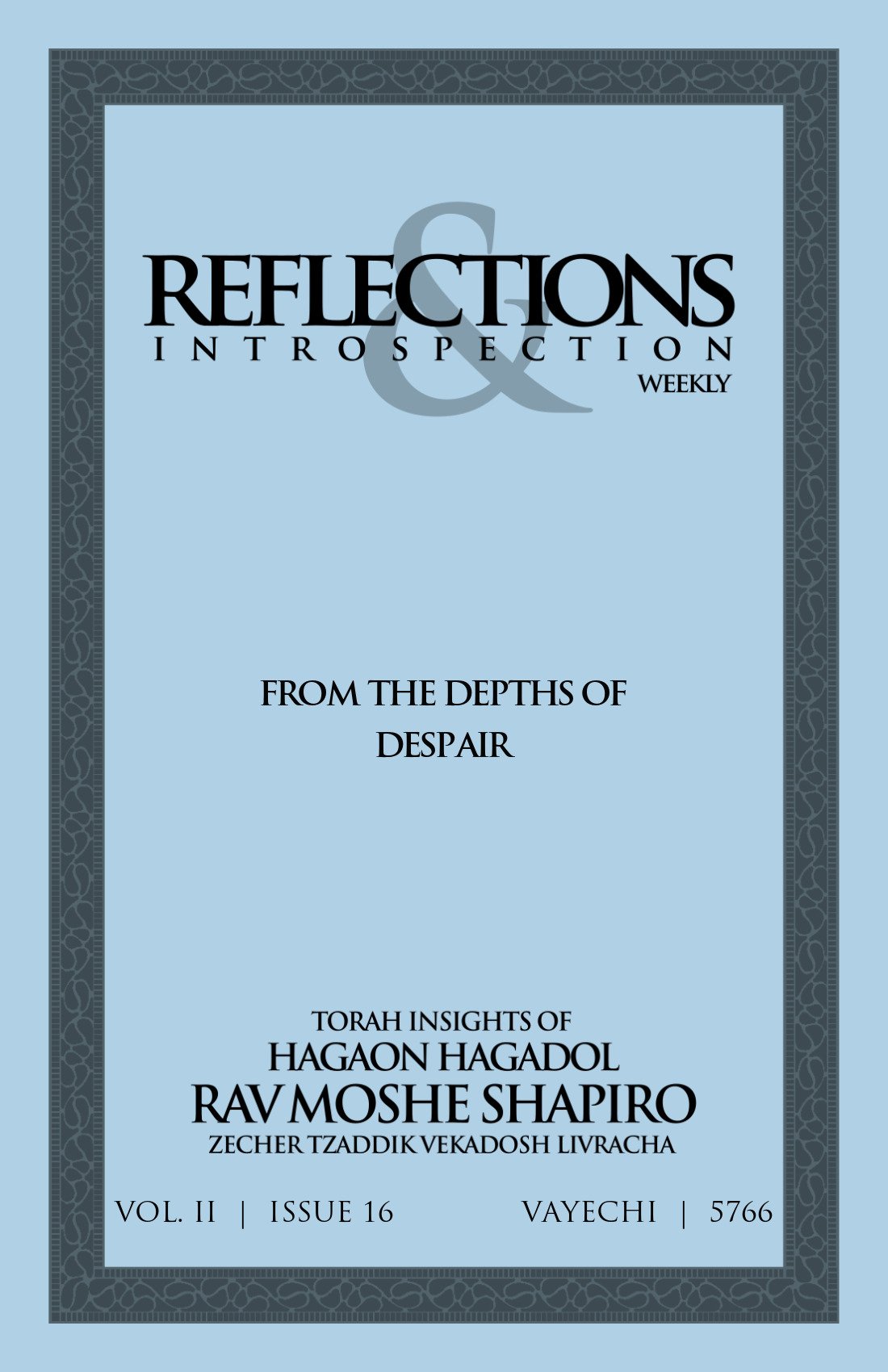 Cover of From the Depths of Despair