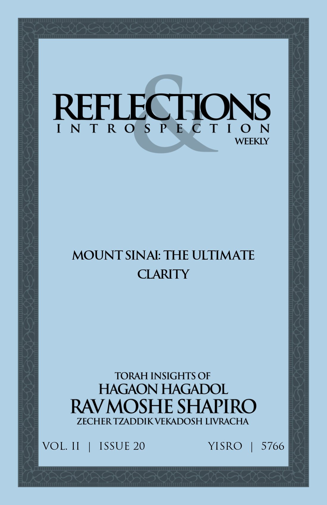 Cover of Mount Sinai: The Ultimate Clarity