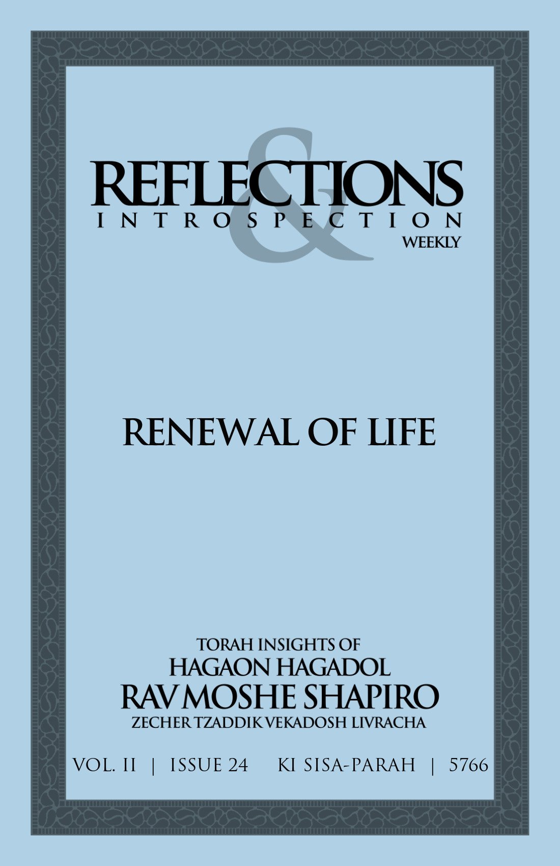 Cover of Renewal of Life