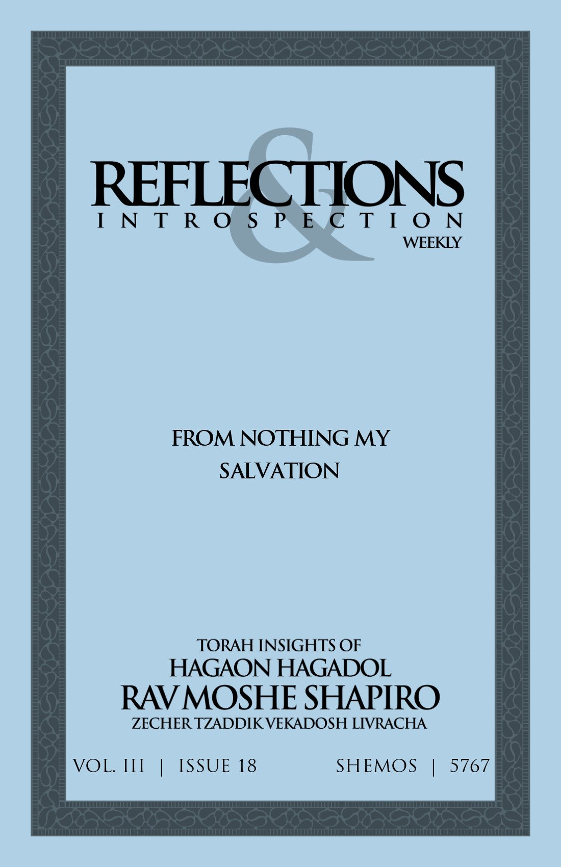 Cover of From Nothing My Salvation