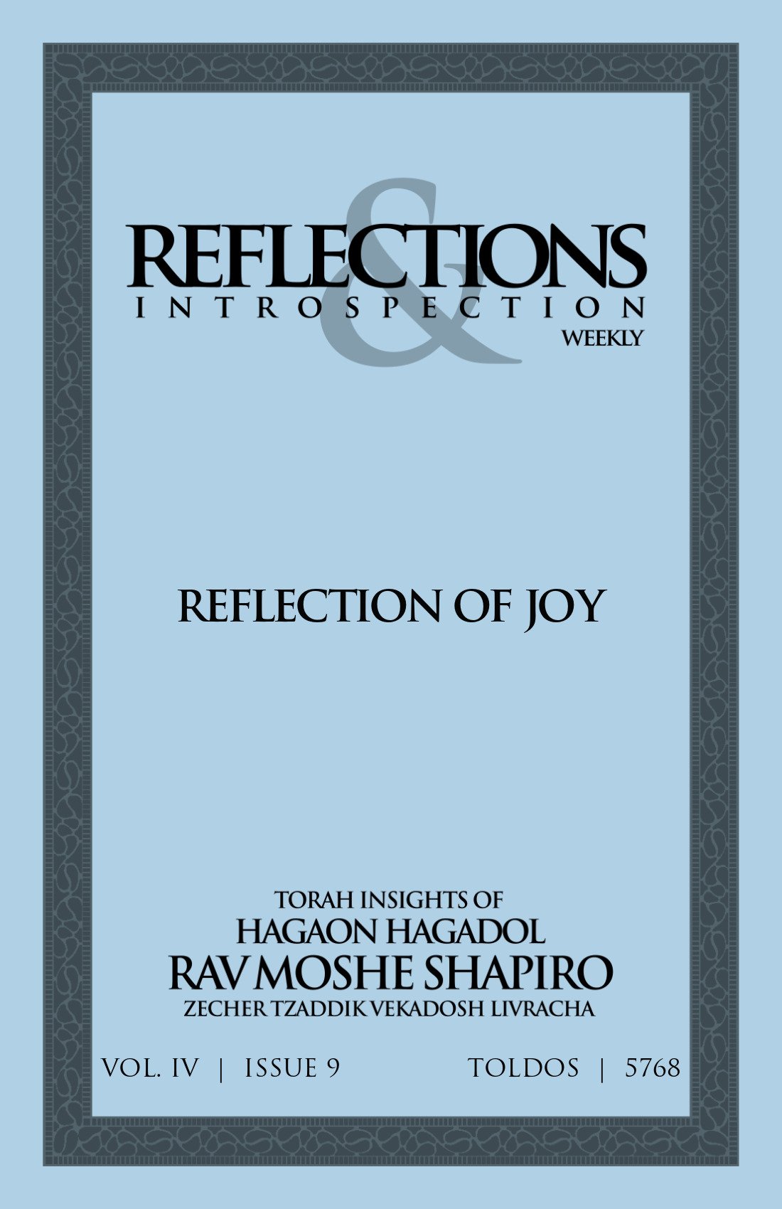 Cover of Reflection of Joy
