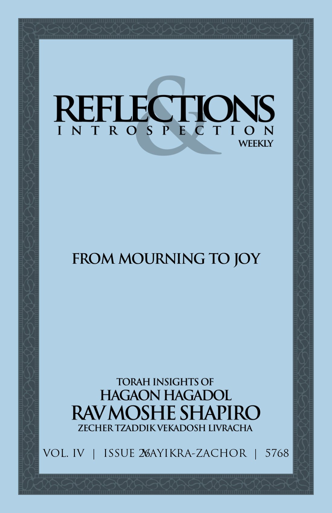 Cover of From Mourning to Joy