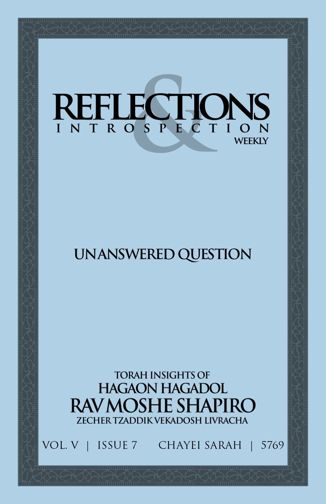 Cover of Unanswered Question