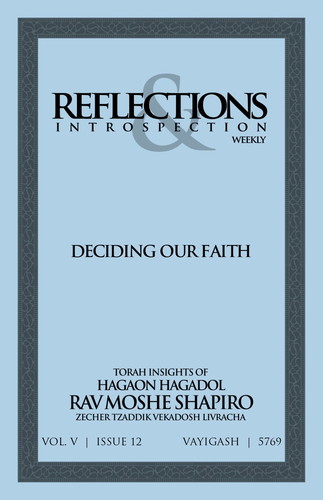 Cover of Deciding our Faith