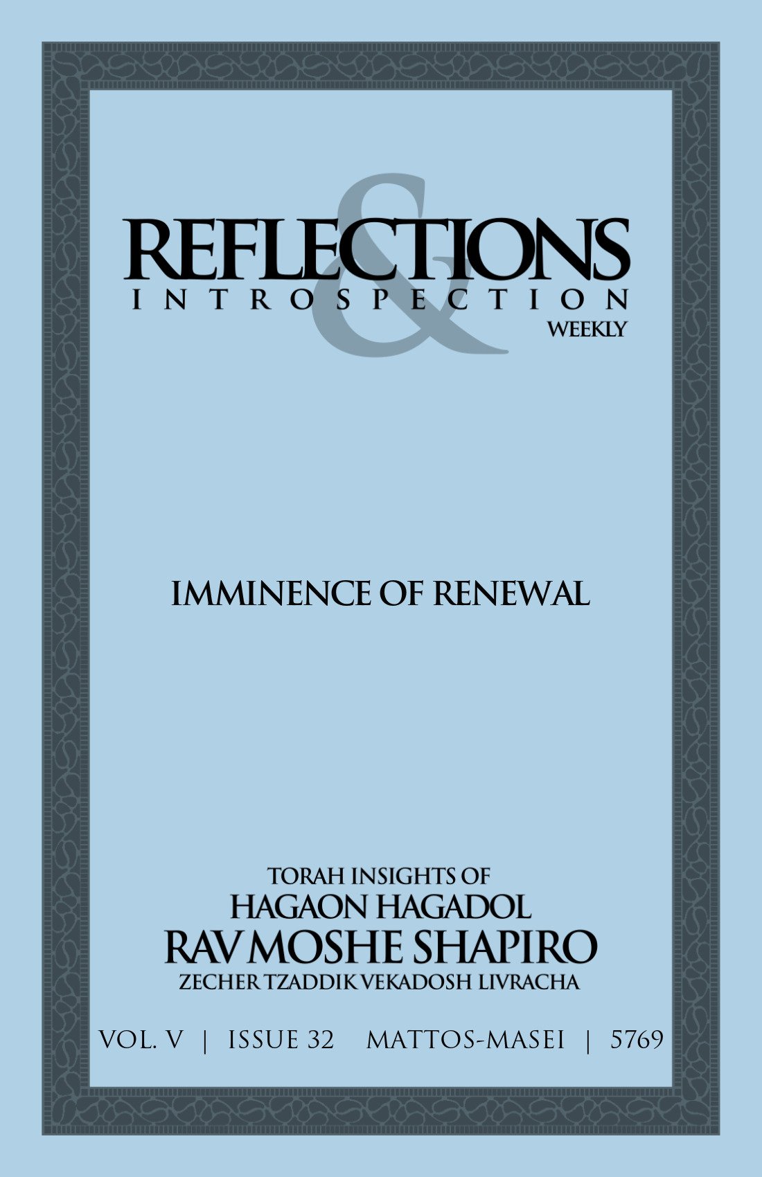 Cover of Imminence of Renewal