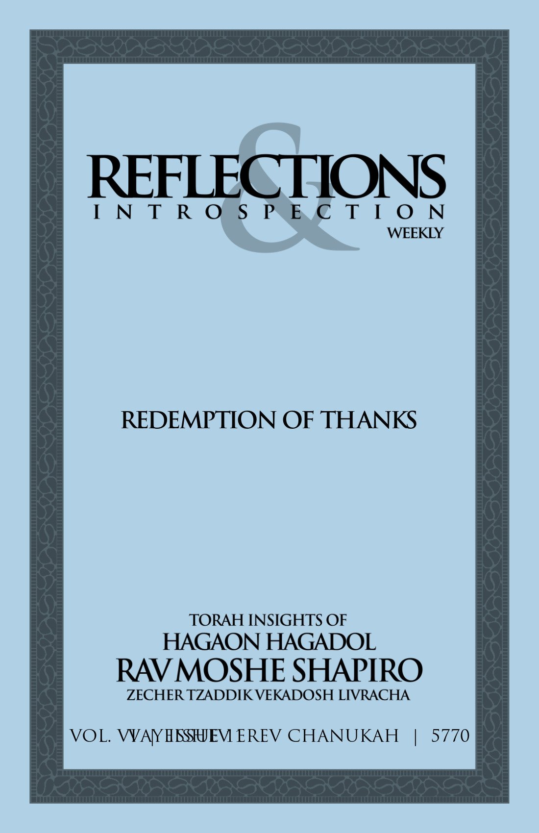 Cover of Redemption of Thanks