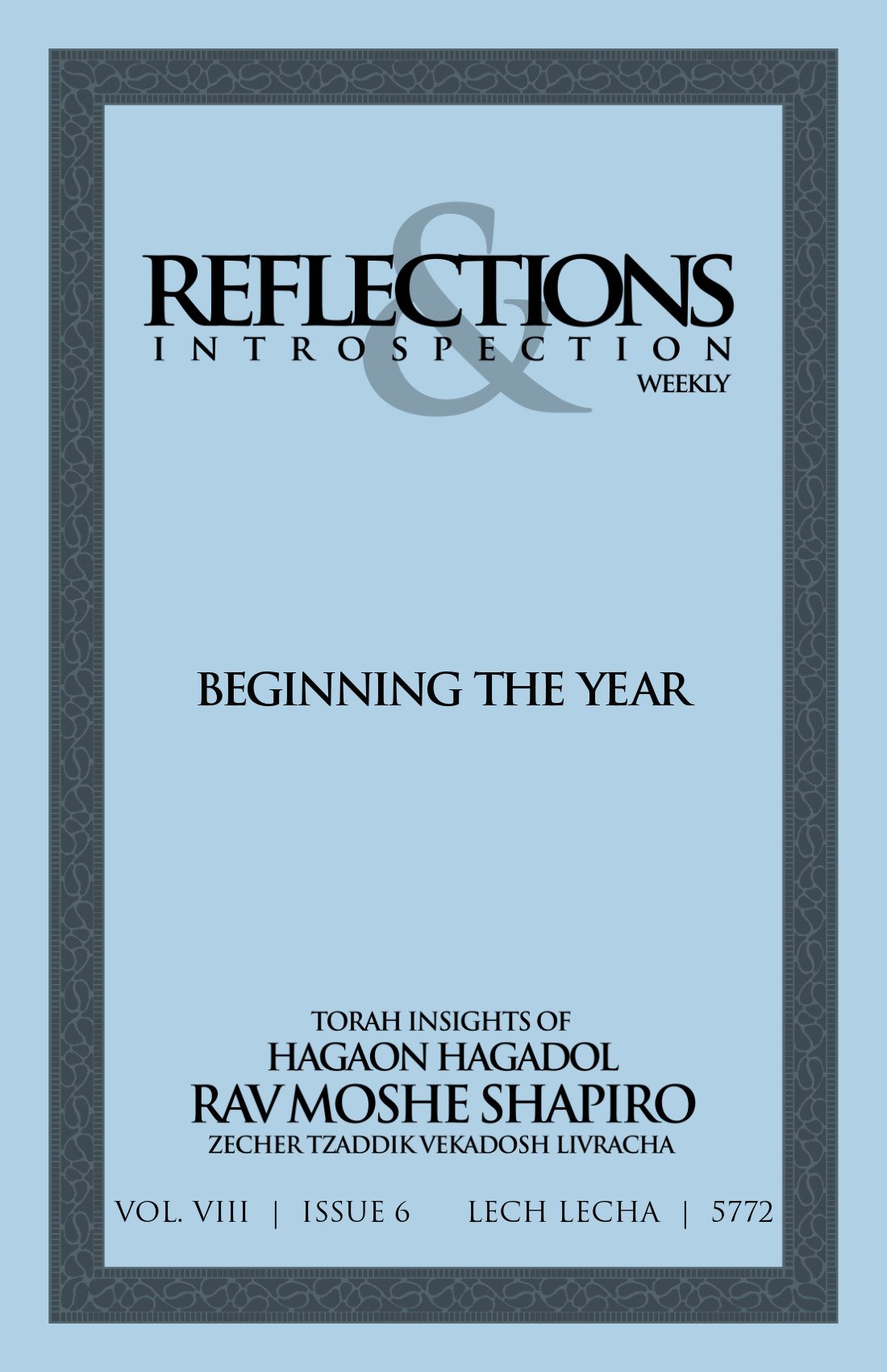 Cover of Beginning the Year