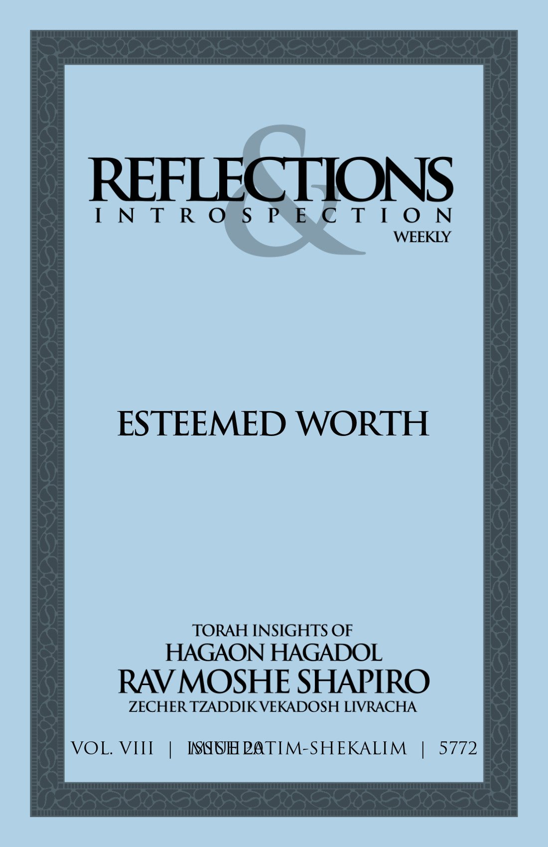 Cover of Esteemed Worth