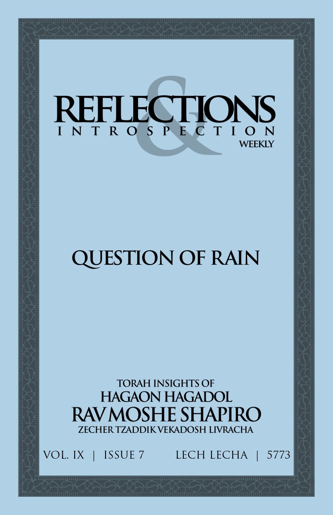 Cover of Question of Rain