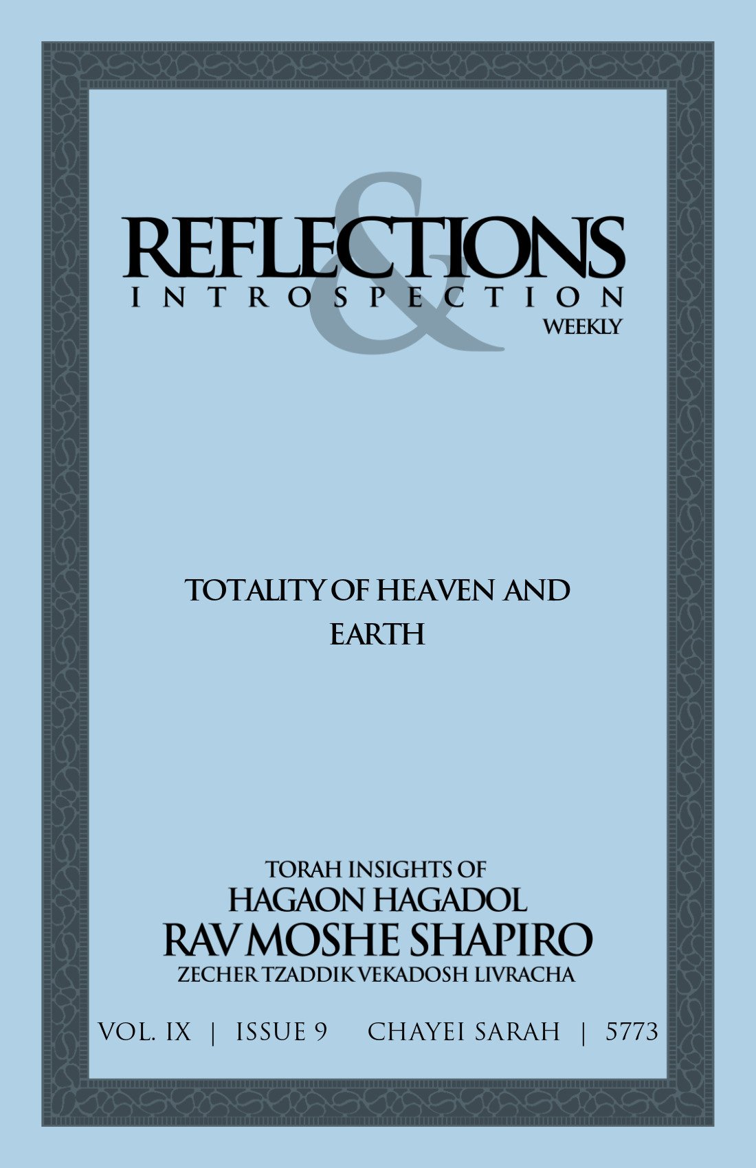 Cover of Totality of Heaven and Earth