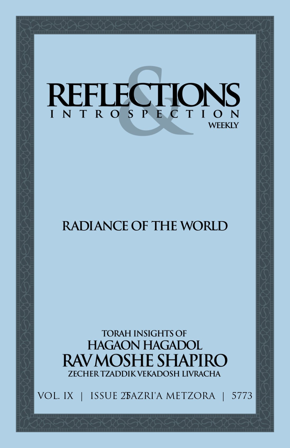 Cover of Radiance of the World