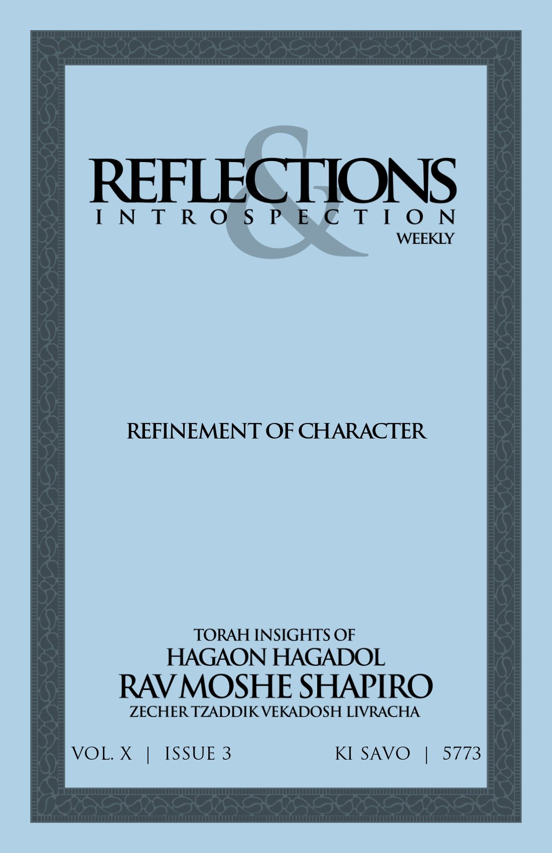 Cover of Refinement of Character