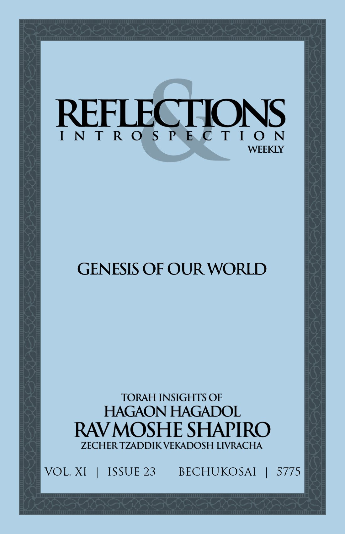 Cover of Genesis of our World