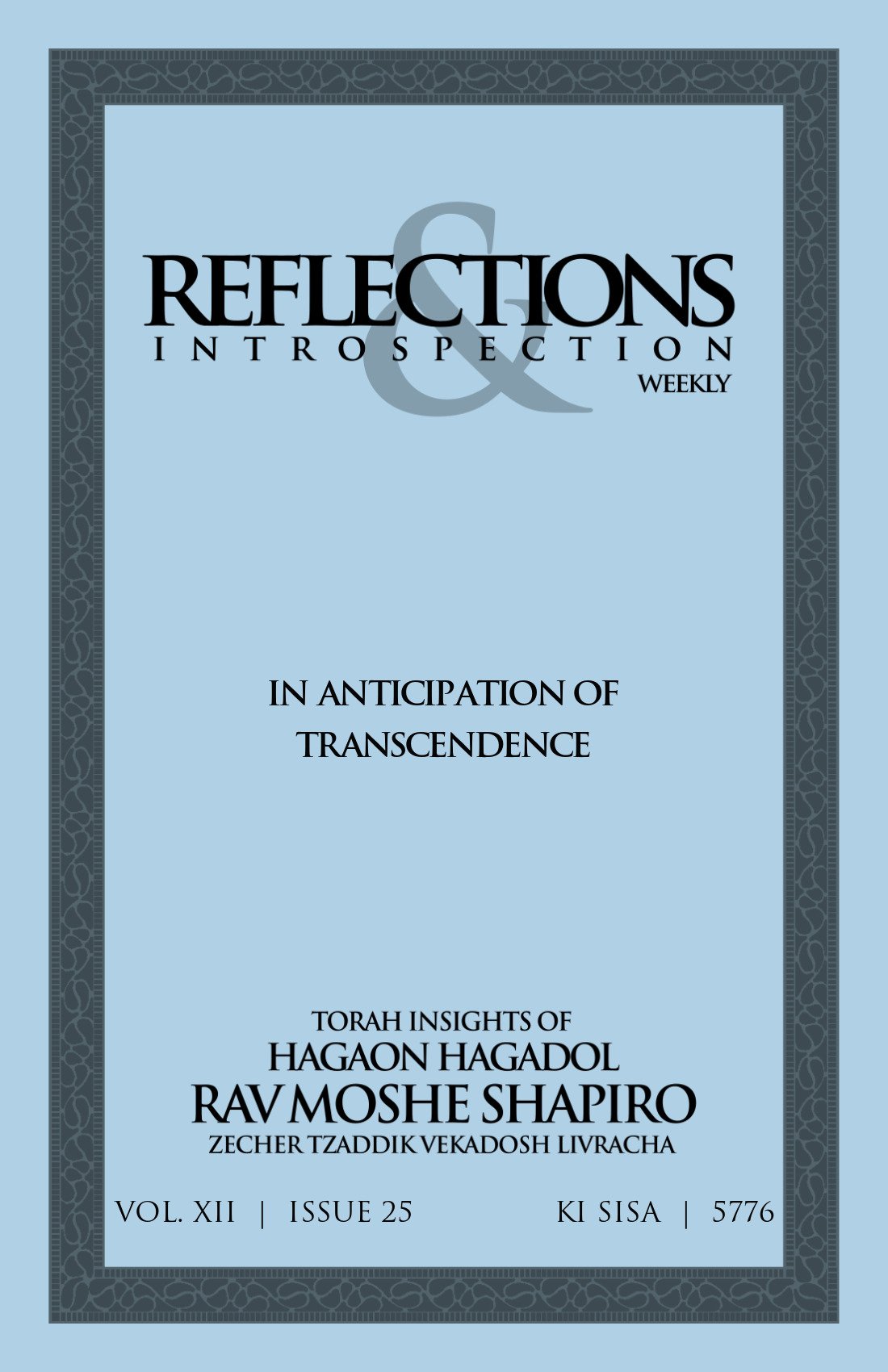 Cover of In Anticipation of Transcendence