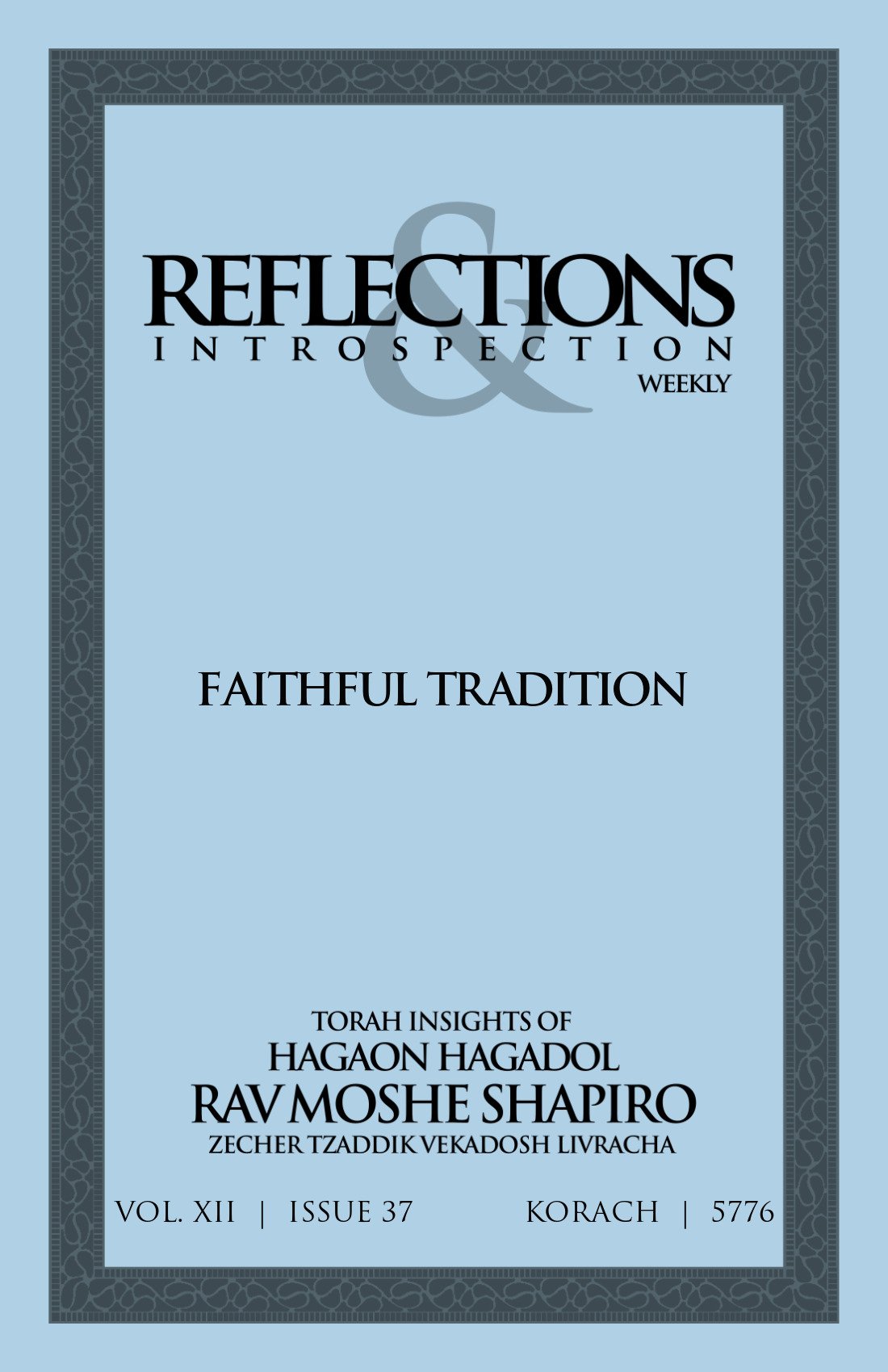 Cover of Faithful Tradition