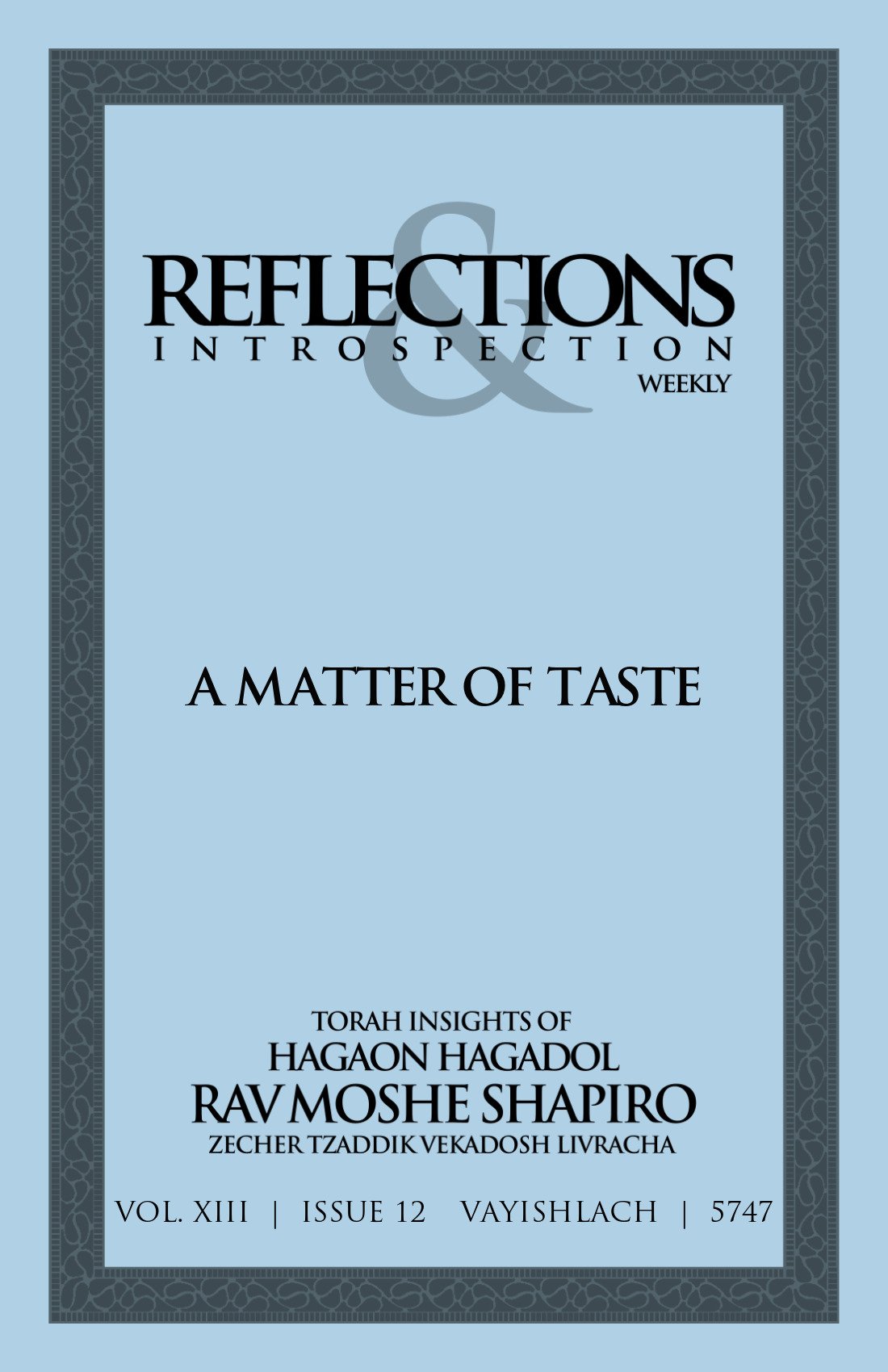 Cover of A Matter of Taste