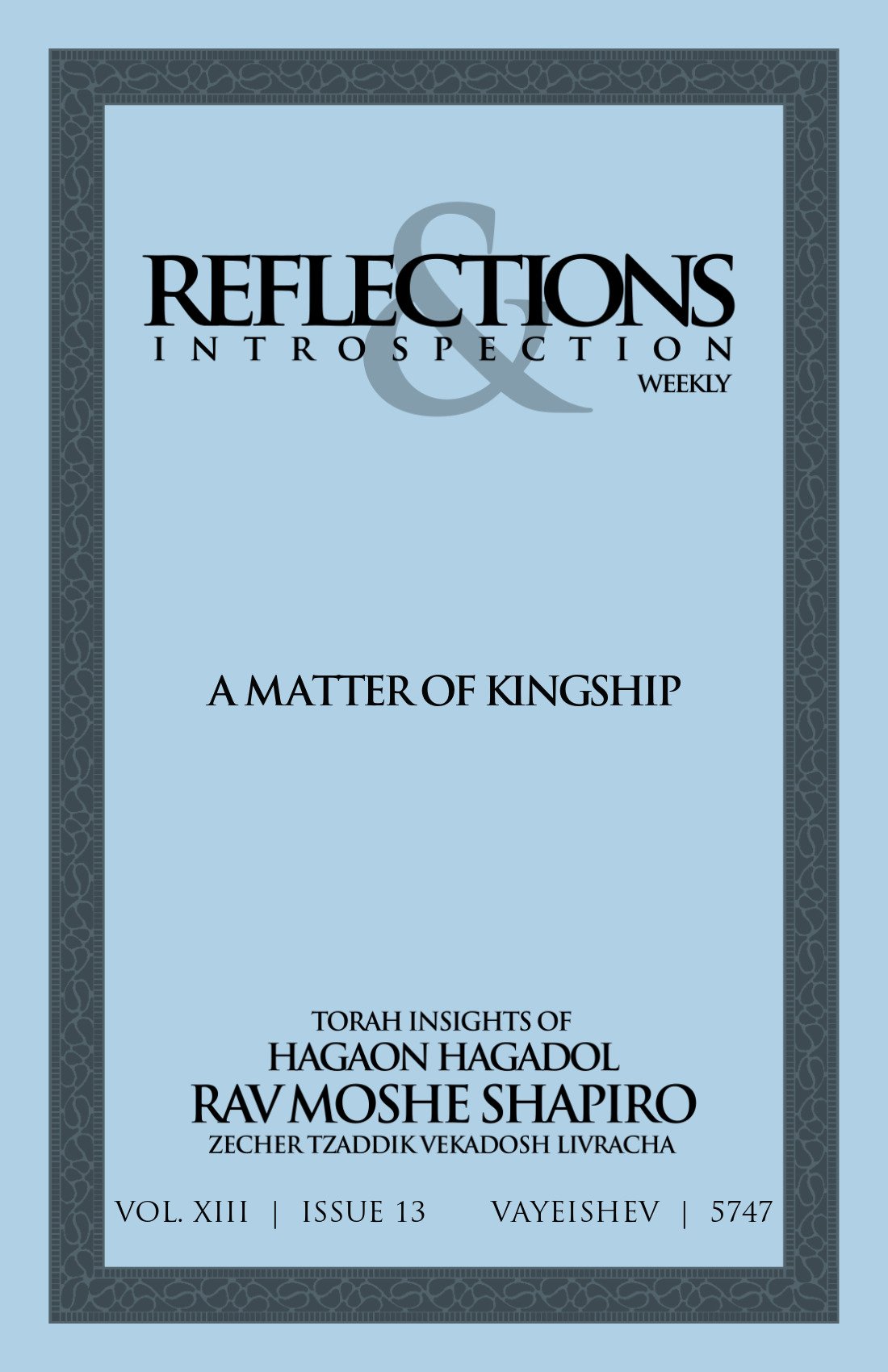 Cover of A Matter of Kingship