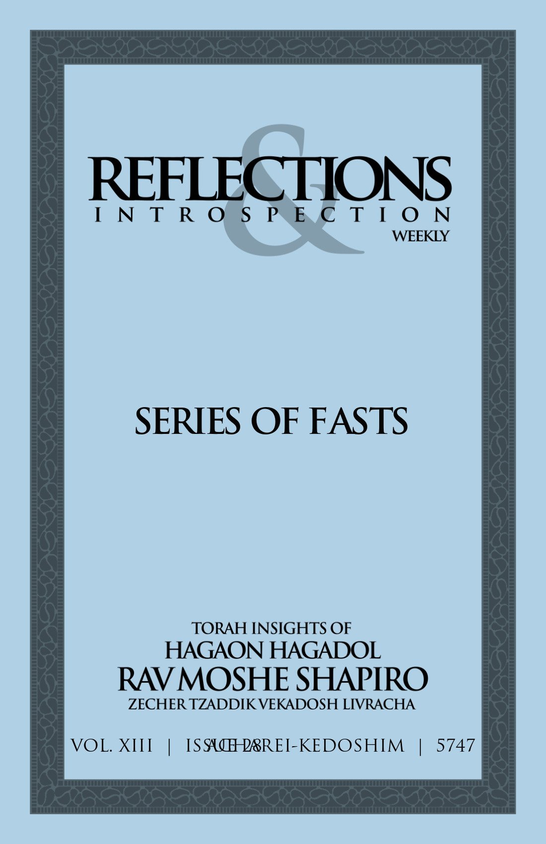 Cover of Series of Fasts