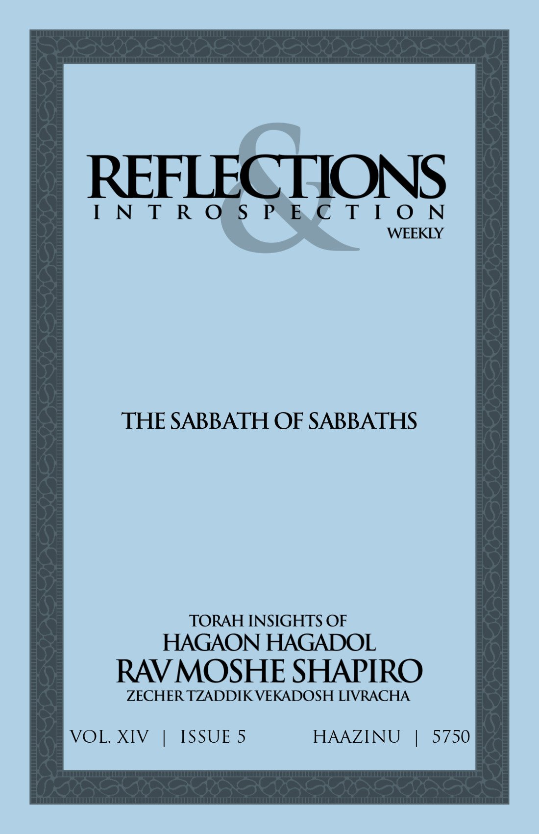 Cover of The Sabbath of Sabbaths