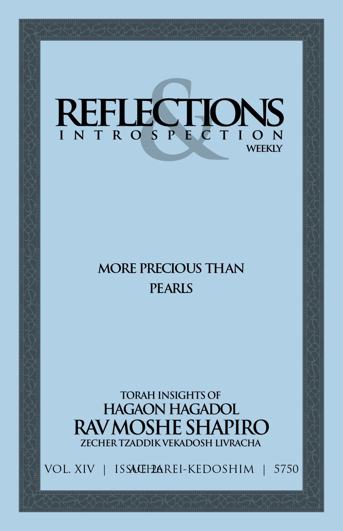Cover of More Precious than Pearls
