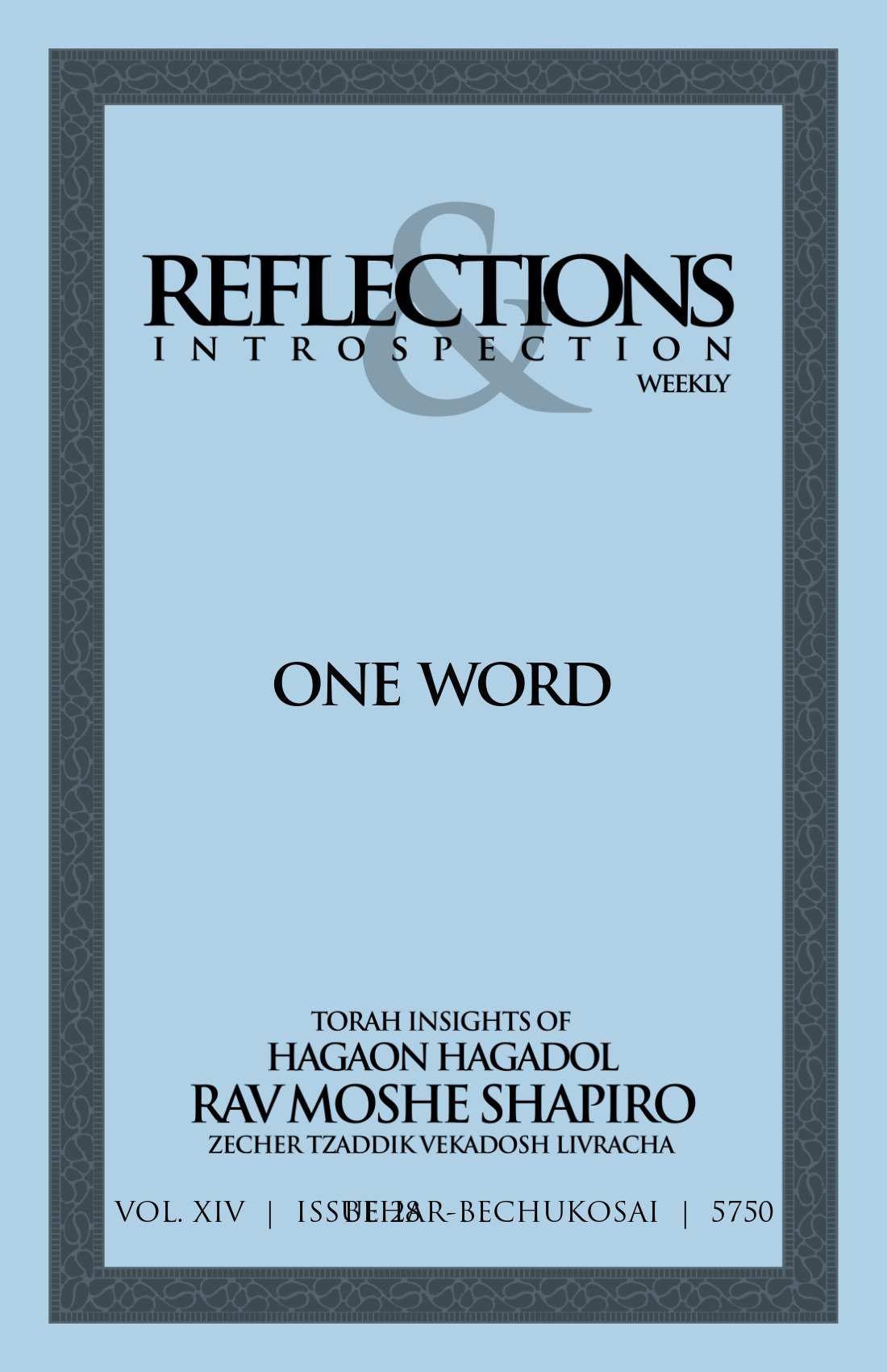 Cover of One Word