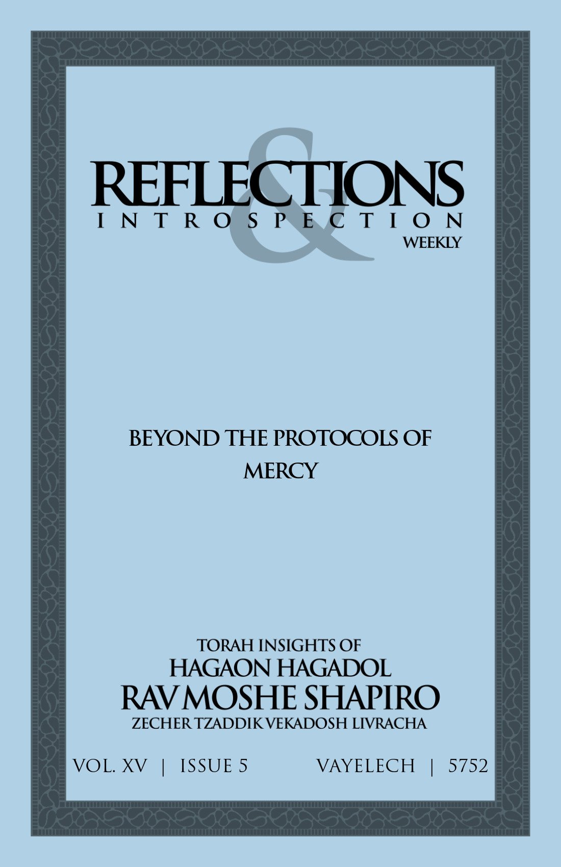 Cover of Beyond the Protocols of Mercy