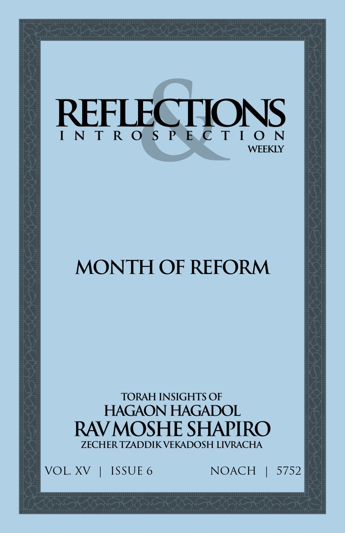 Cover of Month of Reform