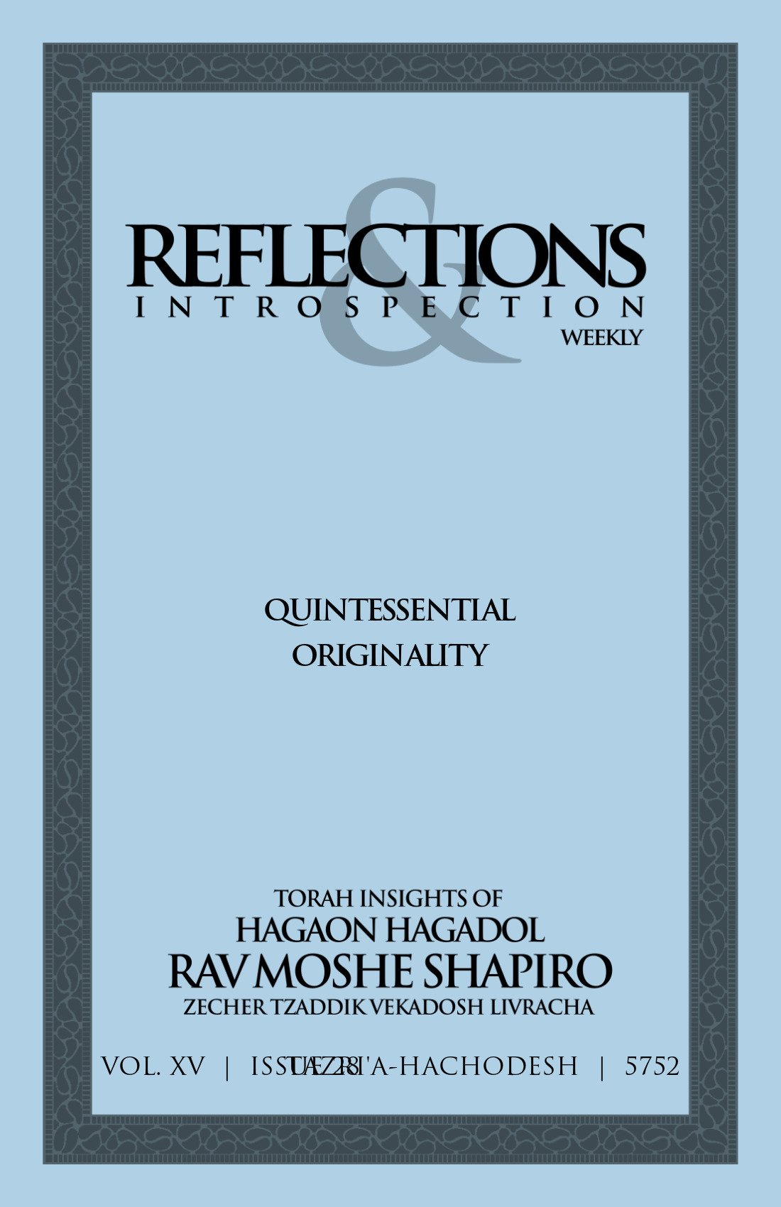 Cover of Quintessential Originality