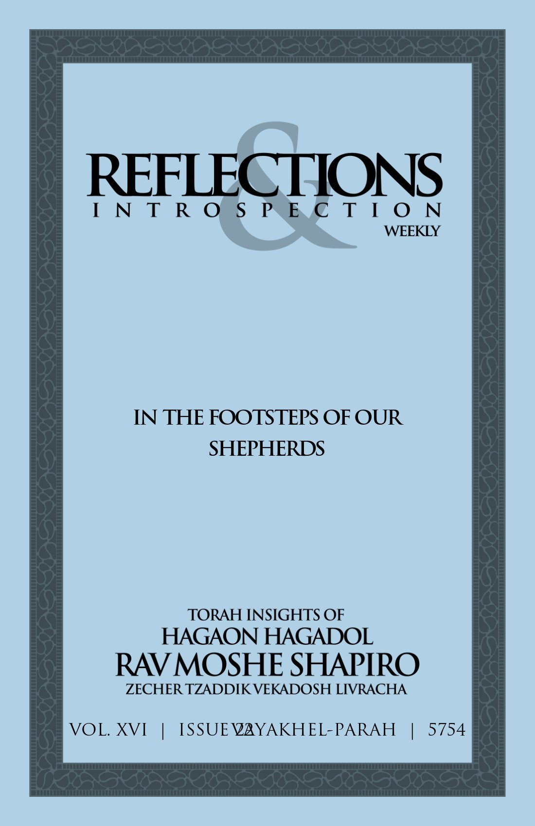 Cover of In the Footsteps of our Shepherds