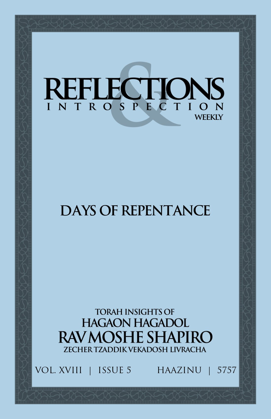 Cover of Days of Repentance