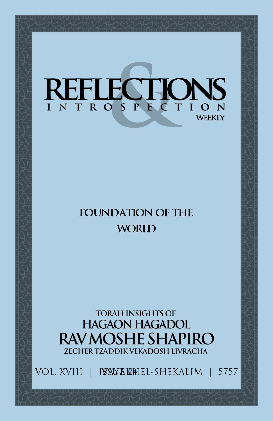 Cover of Foundation of the World