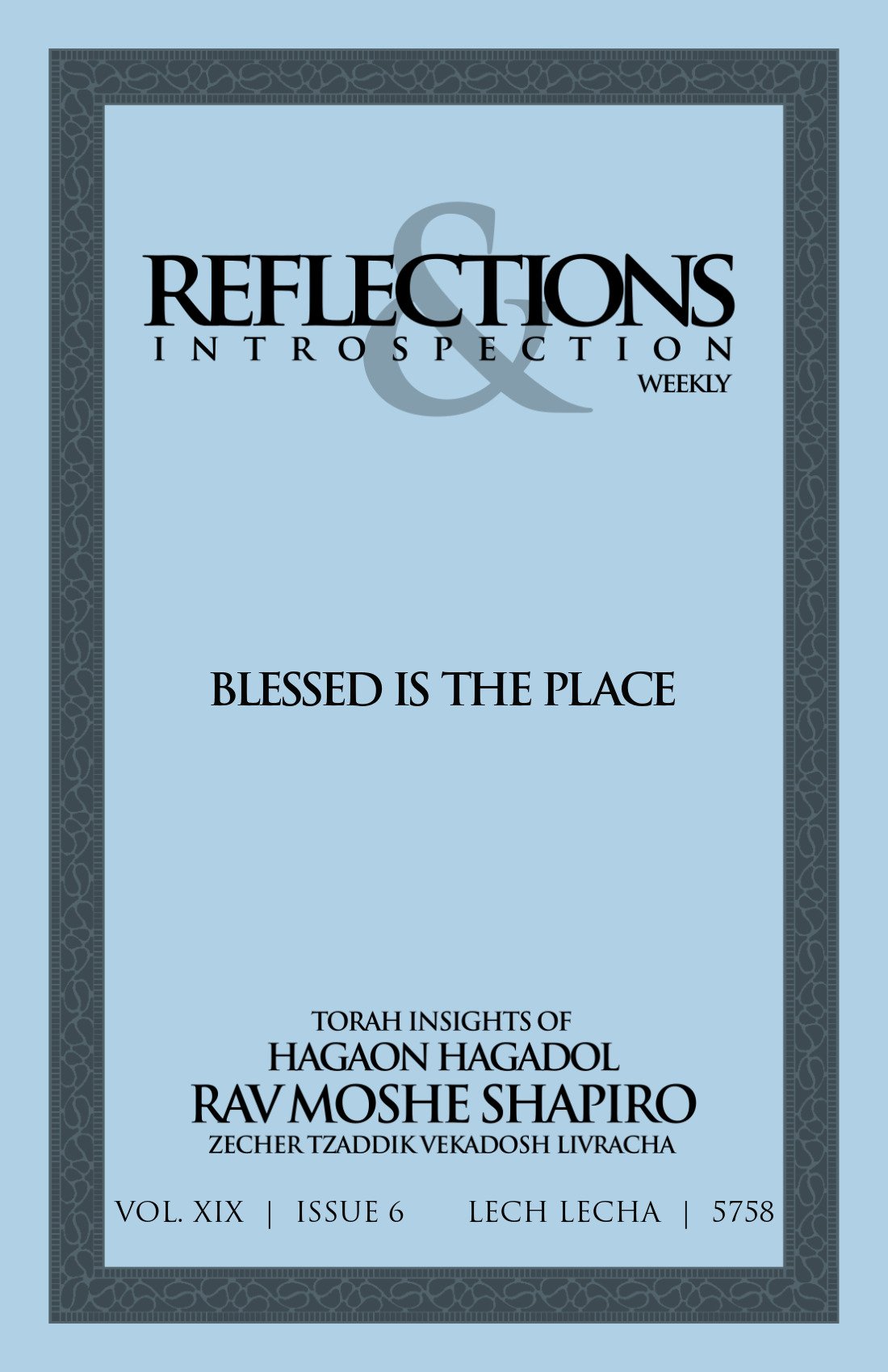 Cover of Blessed is the Place