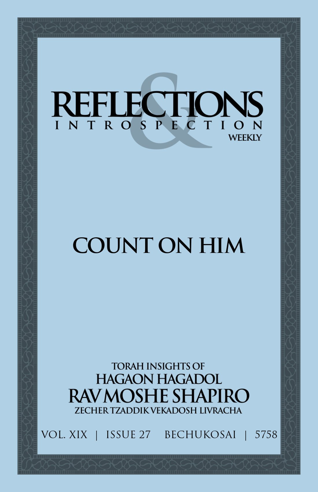 Cover of Count on Him