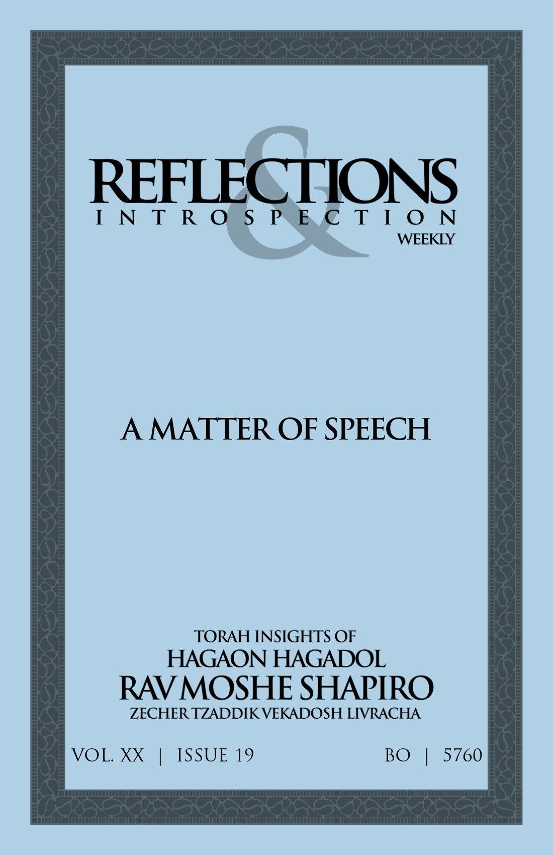 Cover of A Matter of Speech