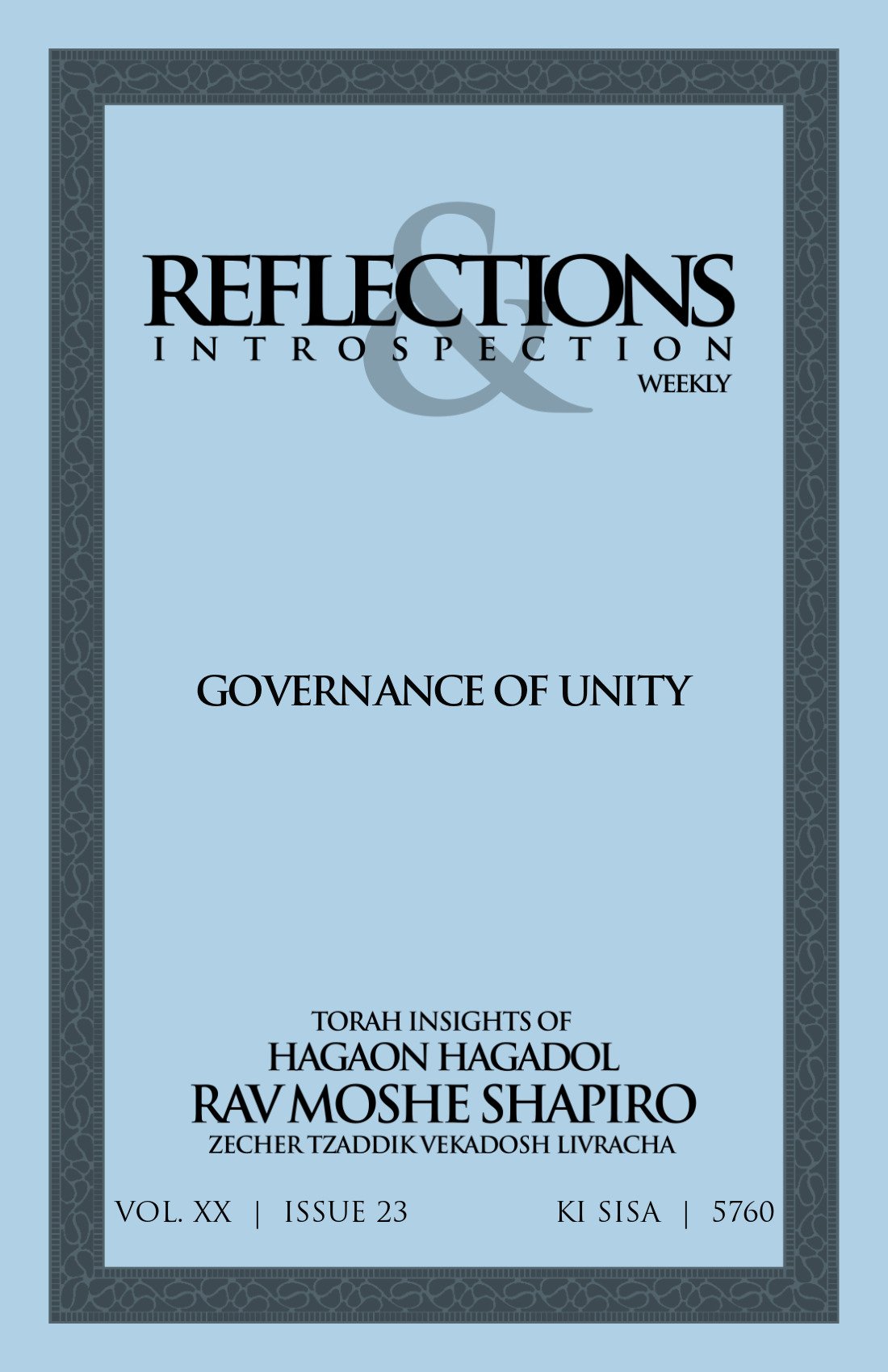 Cover of Governance of Unity