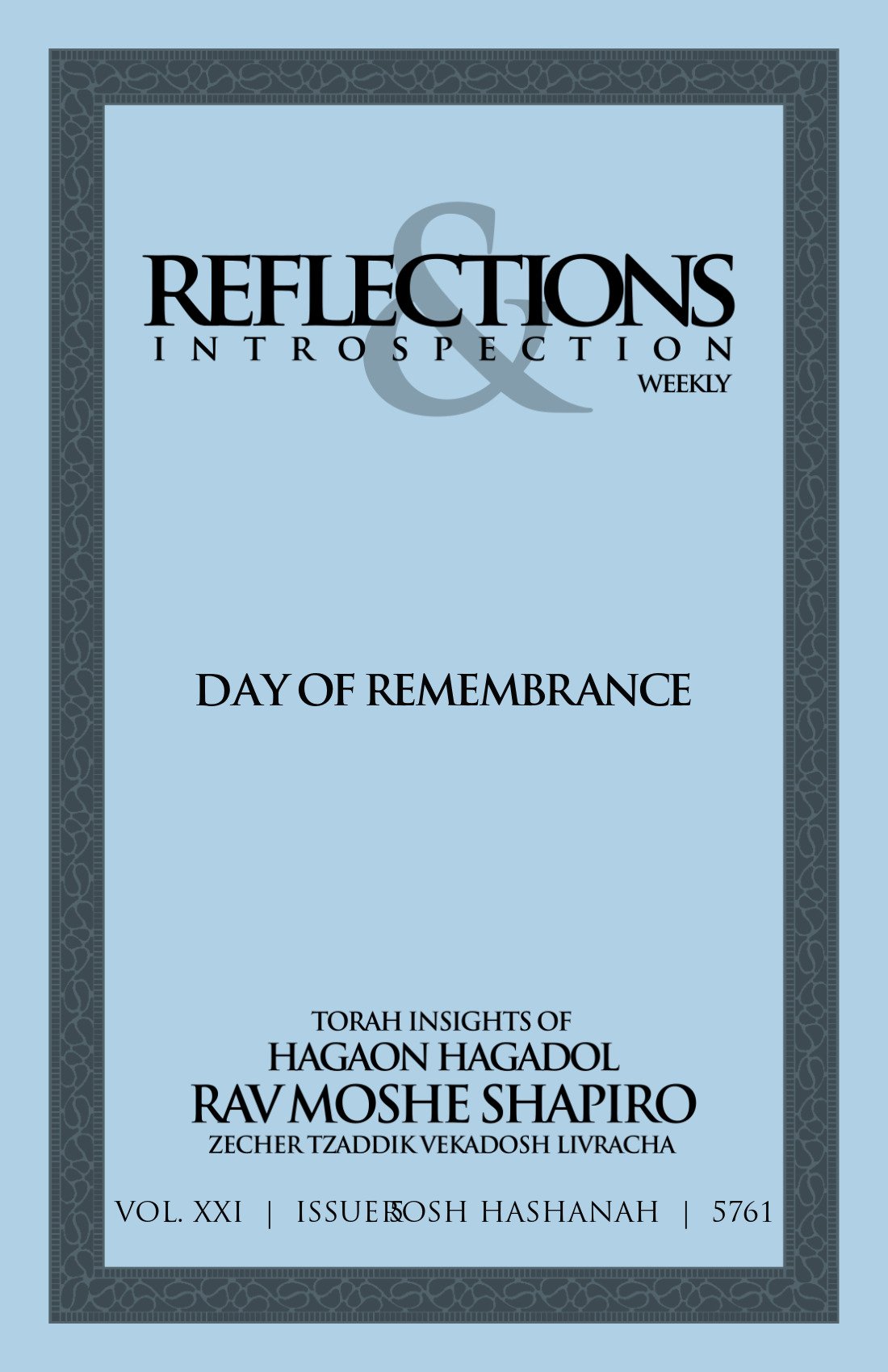 Cover of Day of Remembrance