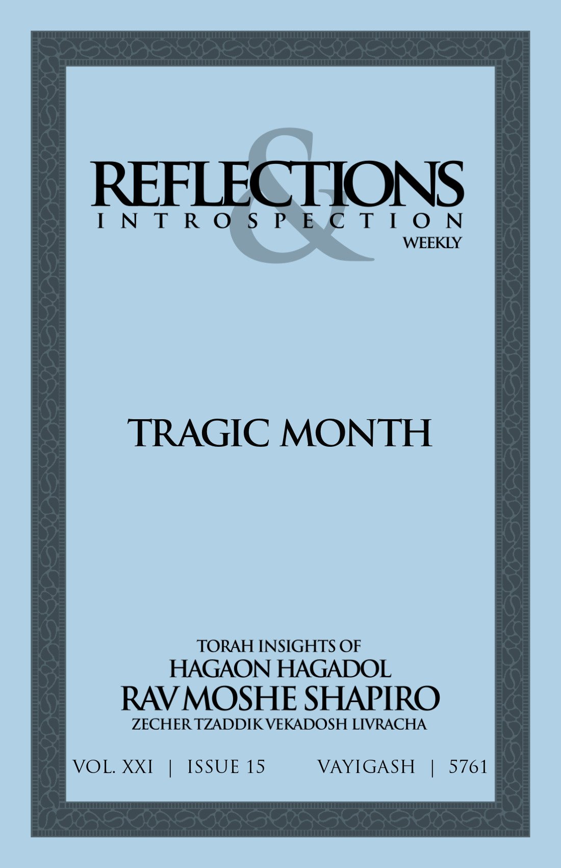 Cover of Tragic Month