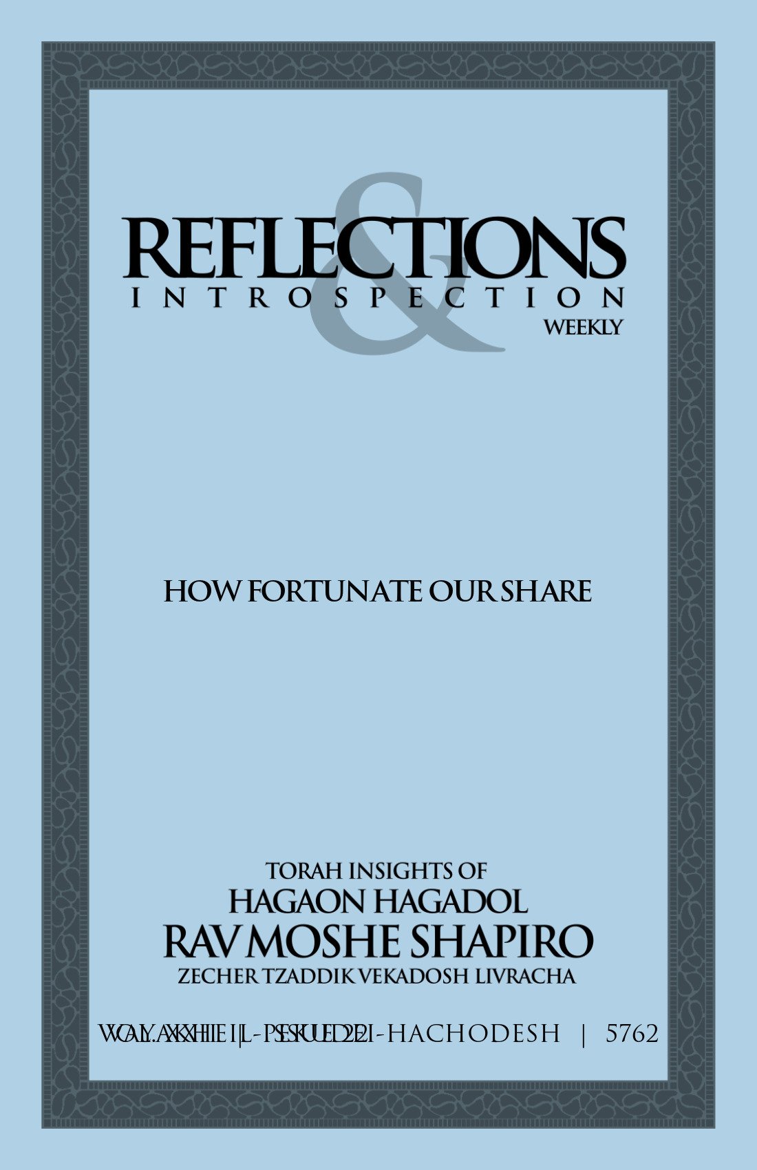 Cover of How Fortunate Our Share