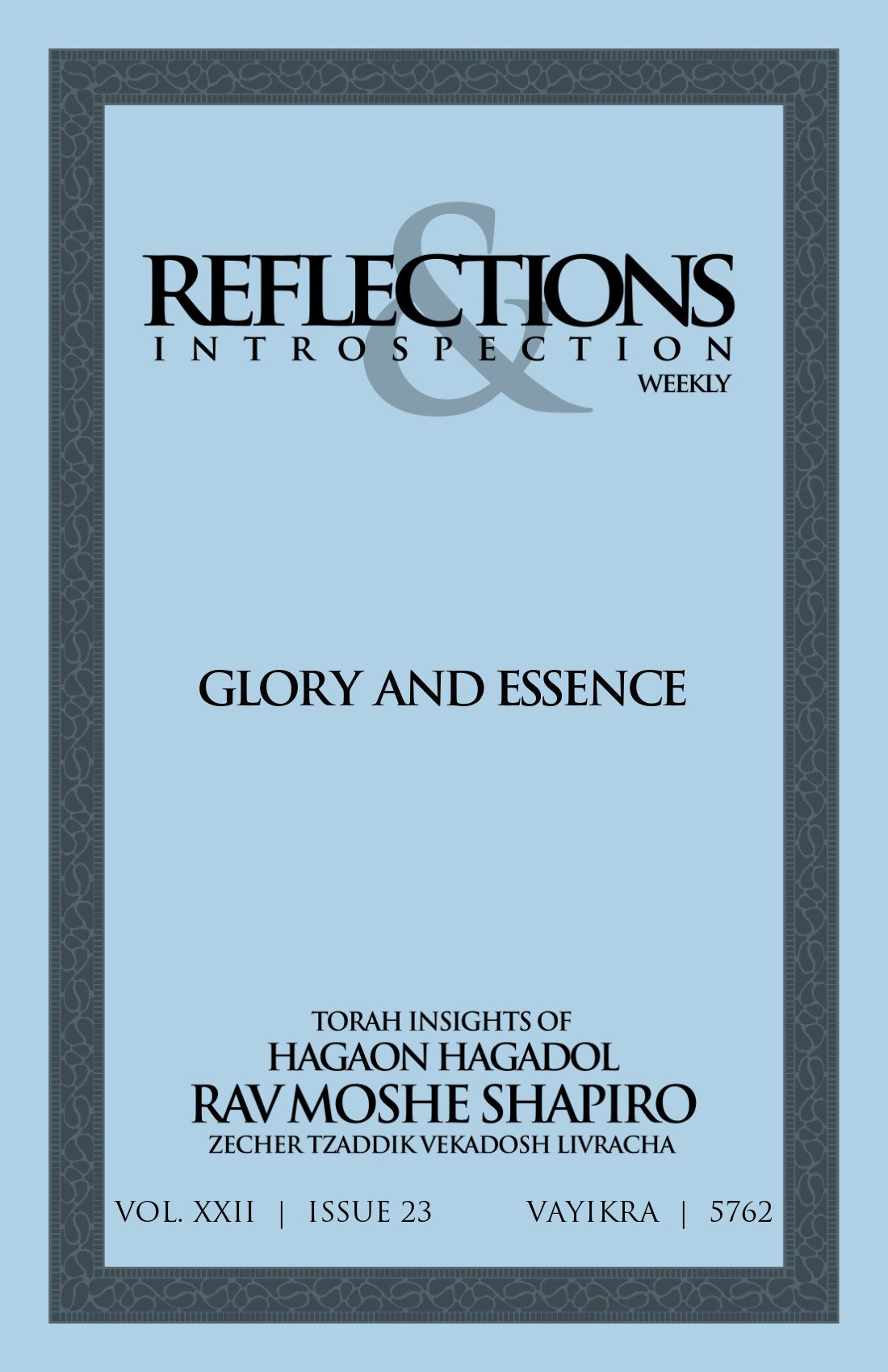 Cover of Glory and Essence